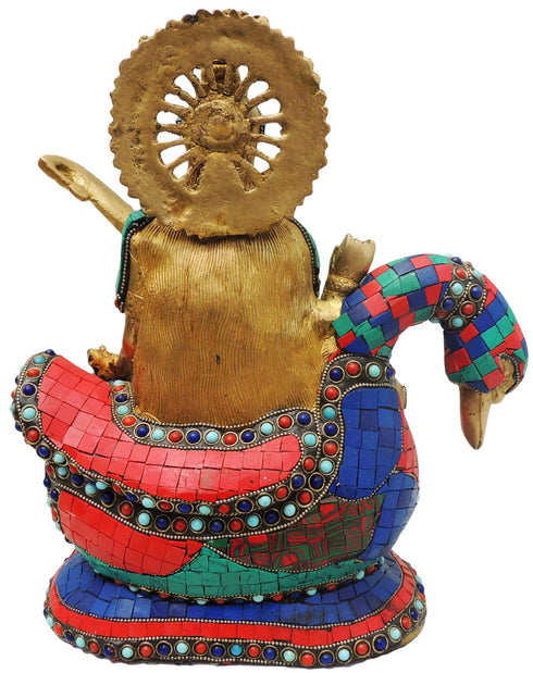 Brass Sharaswati Statue 7.016Kg